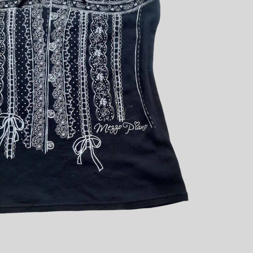 14th Addiction × Angel Blue × Le Grande Bleu (L.G.B.) Mezzo piano gothic ruffle crop tees Size L / US 10 / IT 46 - 4 Thumbnail