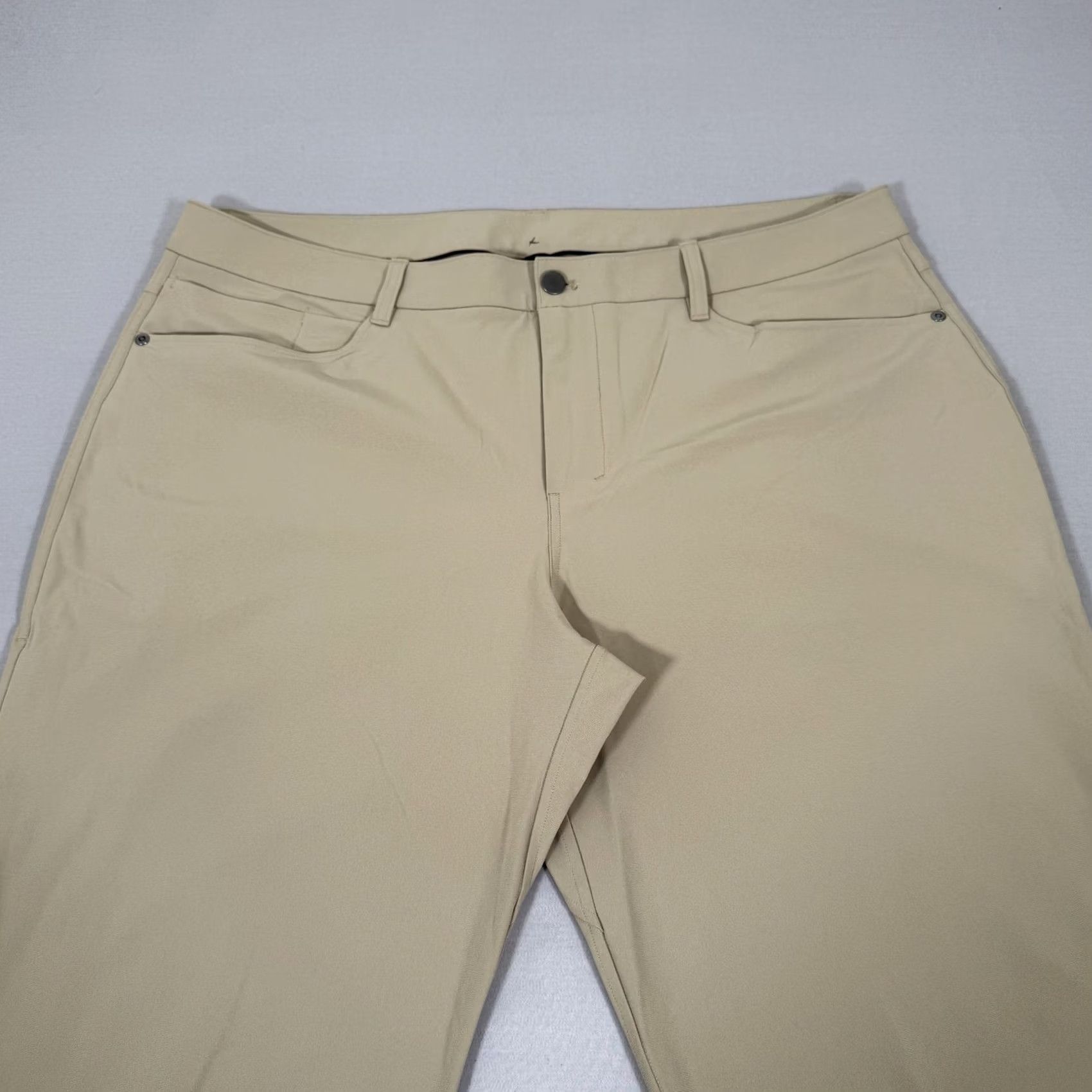 Lululemon Lululemon Mens ABC Pants 5 Pocket Chino Commission Stretch Travel Beige 38x28 Size US 38 / EU 54 - 2 Thumbnail
