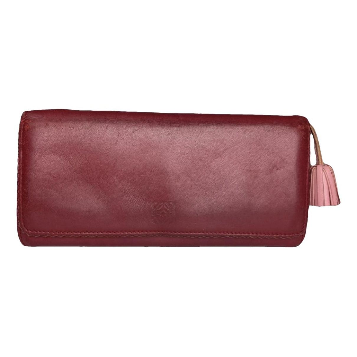 Loewe Puzzle Red Leather Wallet Size ONE SIZE - 1 Thumbnail