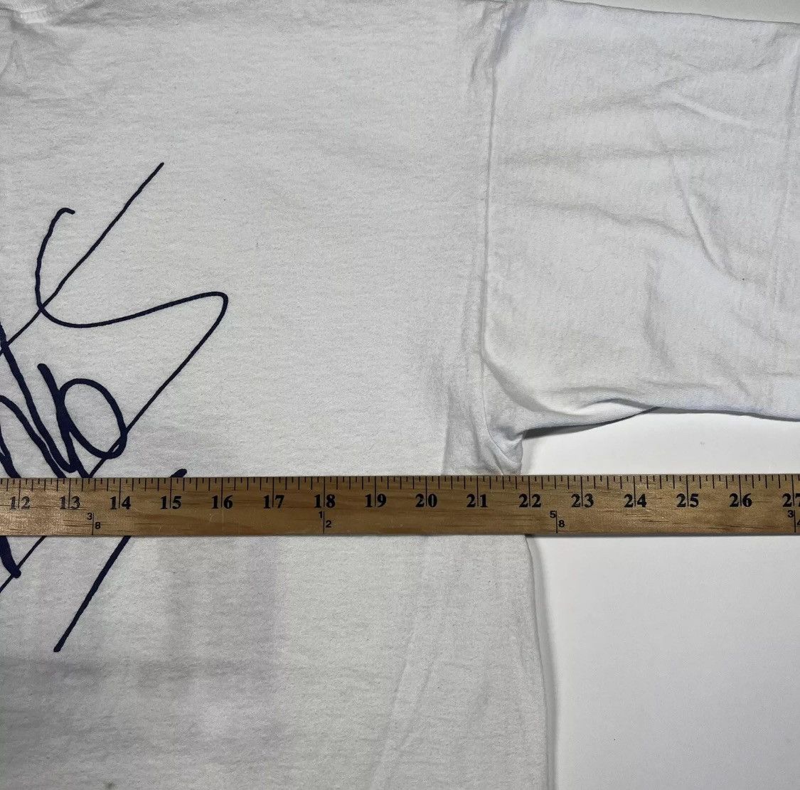 Fruit Of The Loom DIKEMBE MOTOMBO SINGLE STITCH 90s vintage autograph tee Size US XL / EU 56 / 4 - 7 Thumbnail