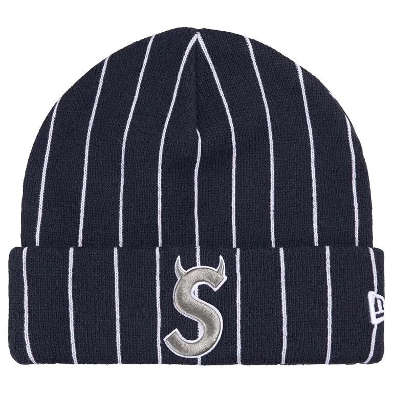 New Era × Supreme Supreme Devil S Logo Beanie Striped SS26 Size ONE SIZE - 1 Thumbnail
