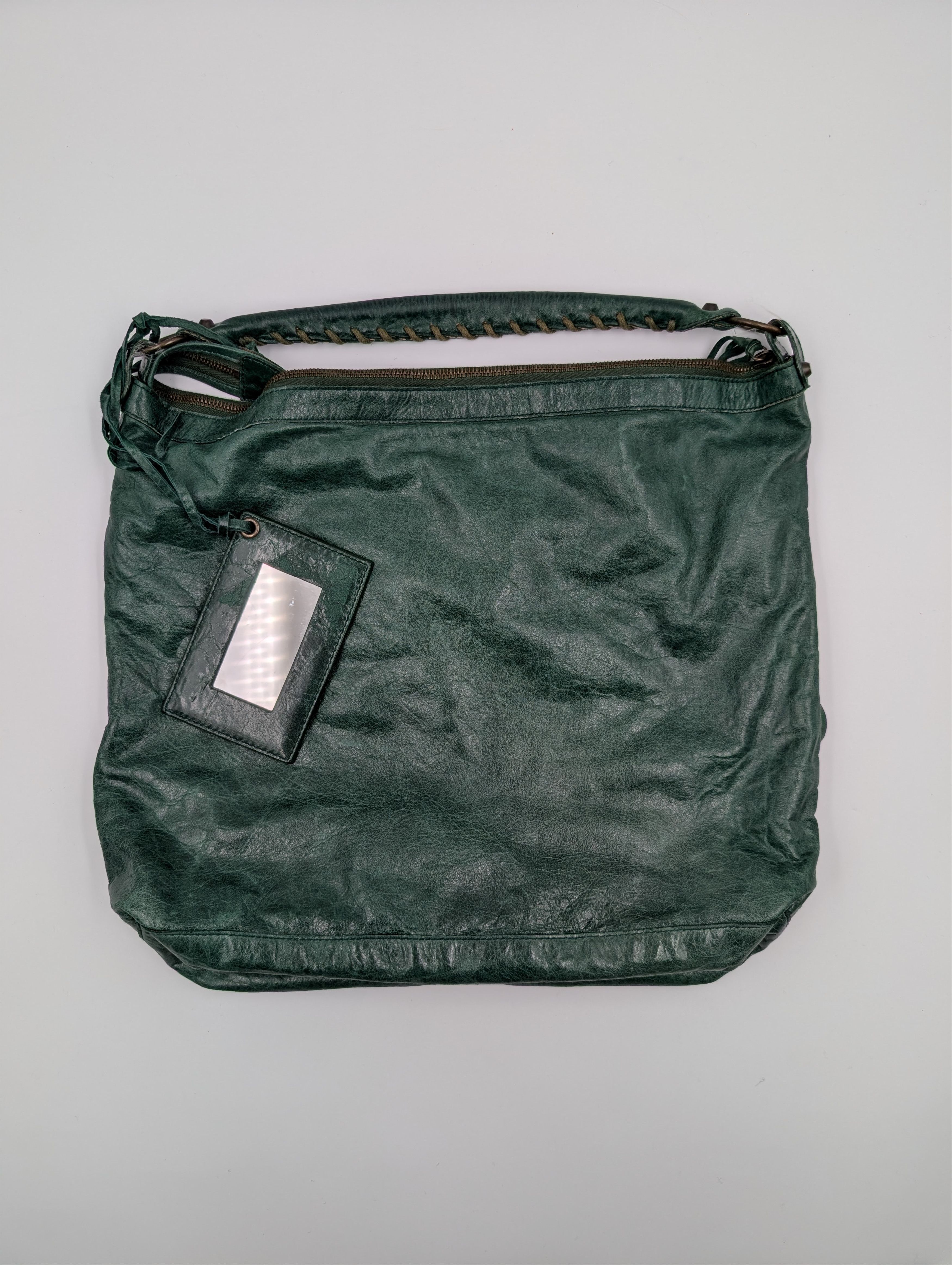 Balenciaga Balenciaga Green Leather Day Bag Size ONE SIZE - 2 Thumbnail