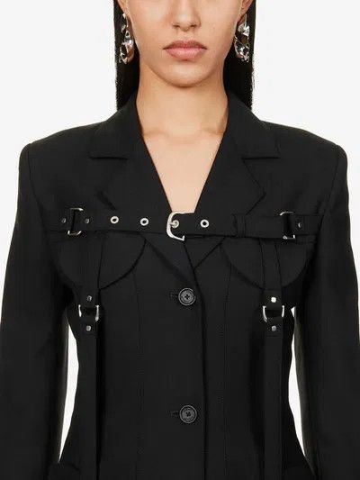Off-White o1y1125 Blazer in Black Size S / US 4 / IT 40 - 2 Thumbnail