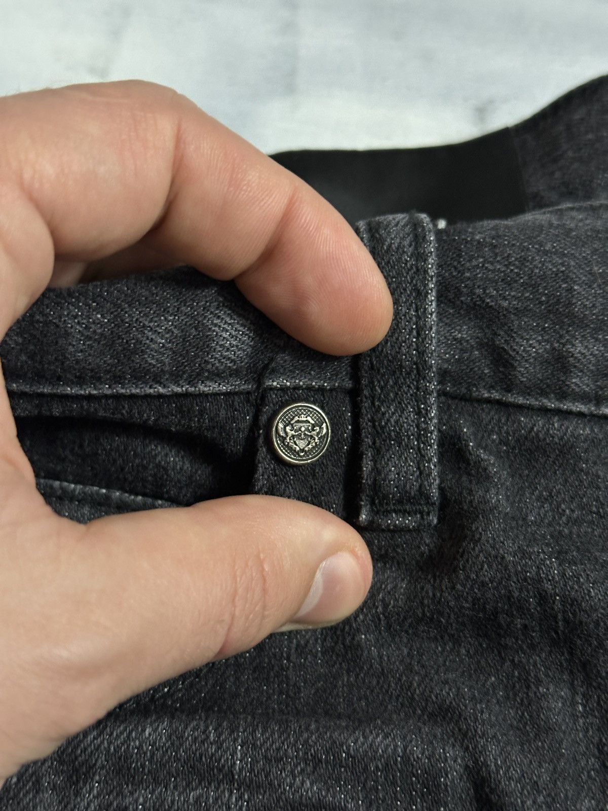 Balmain Rare Luxury Balmain Moto Biker Denim Jeans Made in Japan Size US 32 / EU 48 - 11 Thumbnail