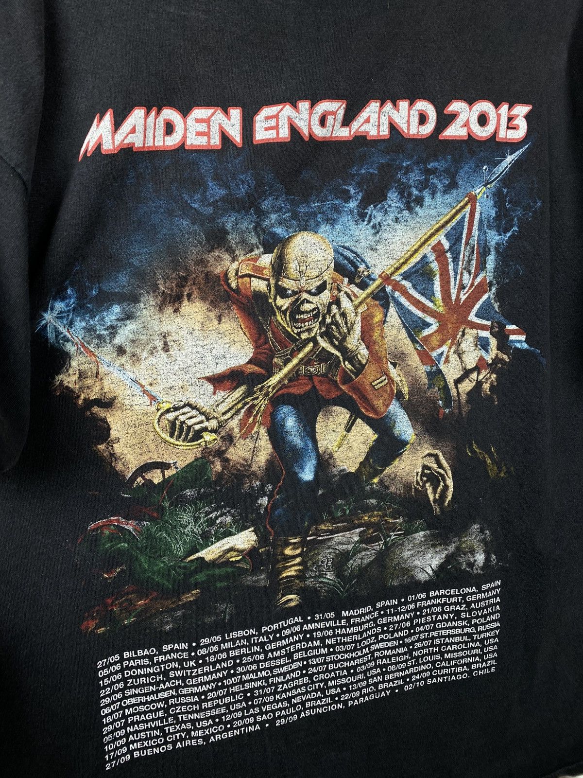 Iron Maiden 💀Vintage 2013 T-Shirt Iron Maiden The Trooper VTG Tee💀 Size US XL / EU 56 / 4 - 4 Thumbnail