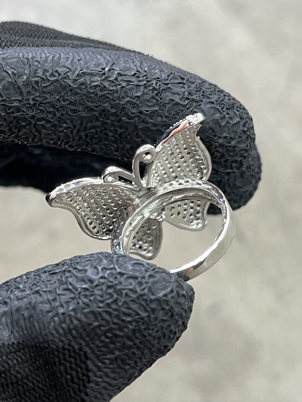 Other Artisanal Diamond Butterfly Ring (unisex) Size ONE SIZE - 10 Thumbnail
