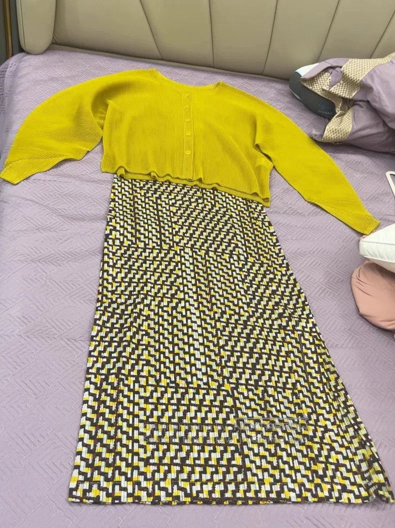 Issey Miyake Issey Miyake Yellow Dress Size M / US 6-8 / IT 42-44 - 3 Thumbnail