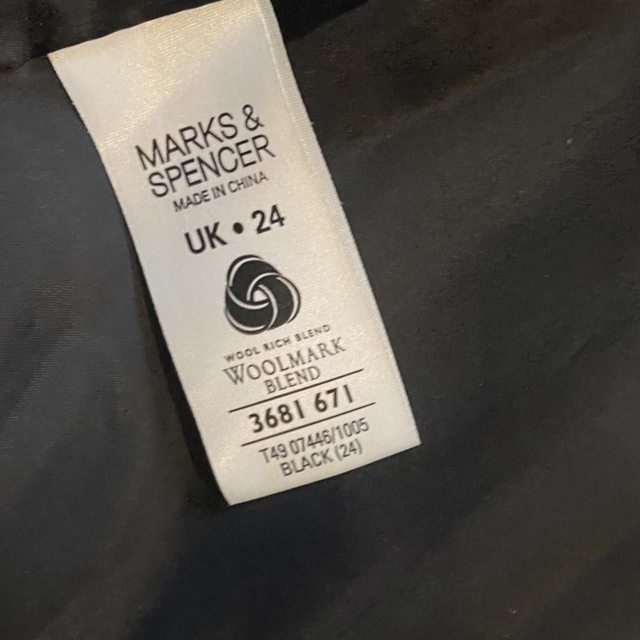 Marks & Spencer Black Marks & Spencer wool blend peacoat Size US M / EU 48-50 / 2 - 2 Thumbnail