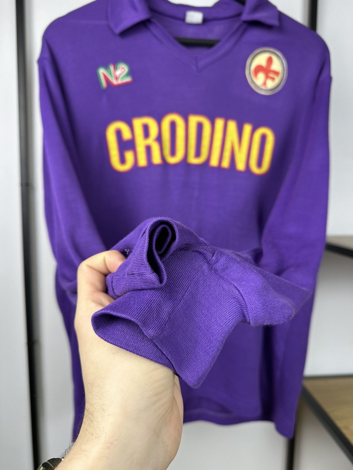 Other Vintage Fiorentina #10 Baggio 1986/87 jersey soccer football Size US M / EU 48-50 / 2 - 6 Thumbnail