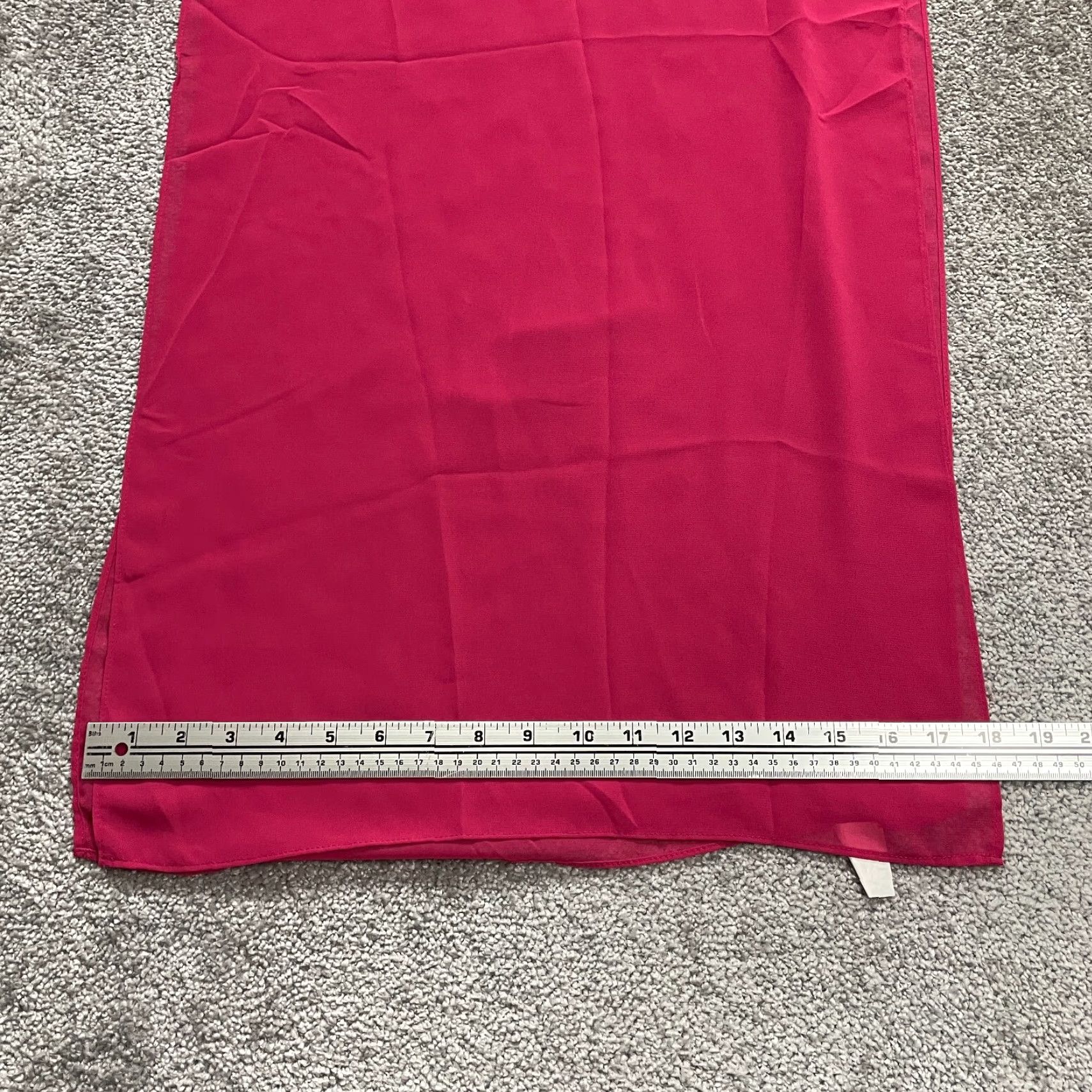 Pinko Unbranded Shawl Scarf Wrap Womens One Size Watermelon Pink Rectangle 58" x 18" Size ONE SIZE - 3 Thumbnail