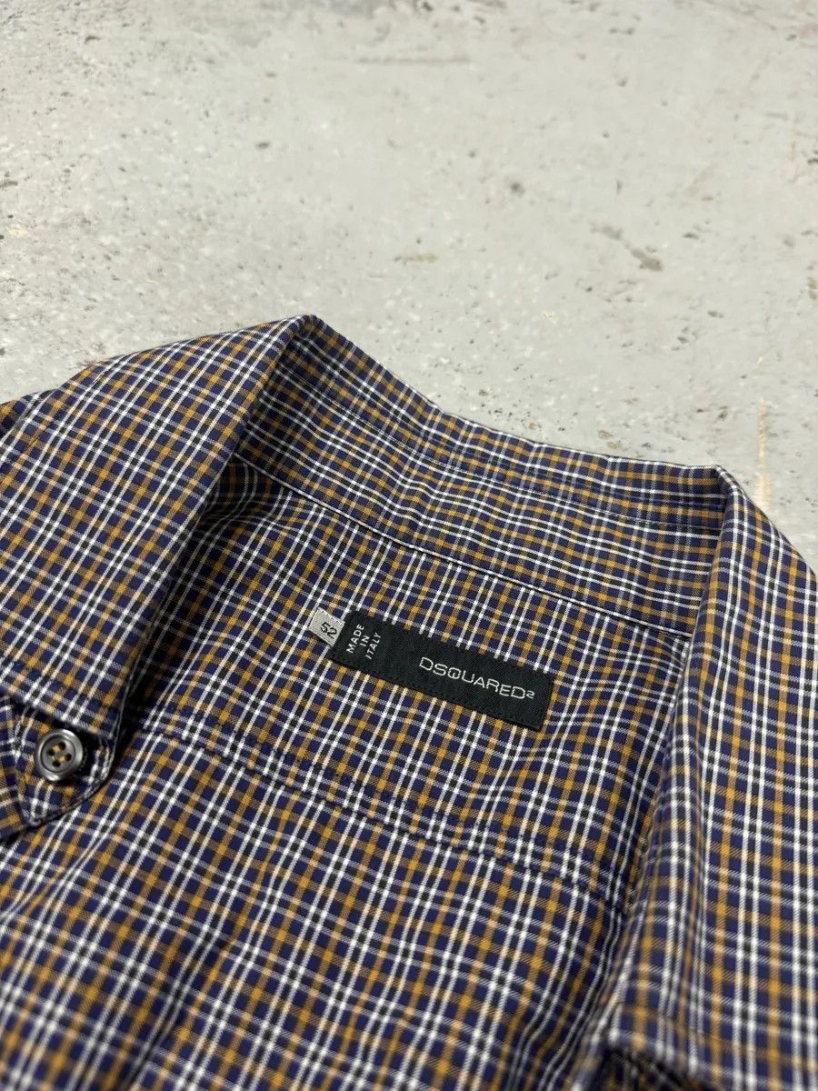 Dsquared2 FW2012 Dsquared2 Checkered Blue & Yellow Minimalist Shirt Size US L / EU 52-54 / 3 - 10 Thumbnail