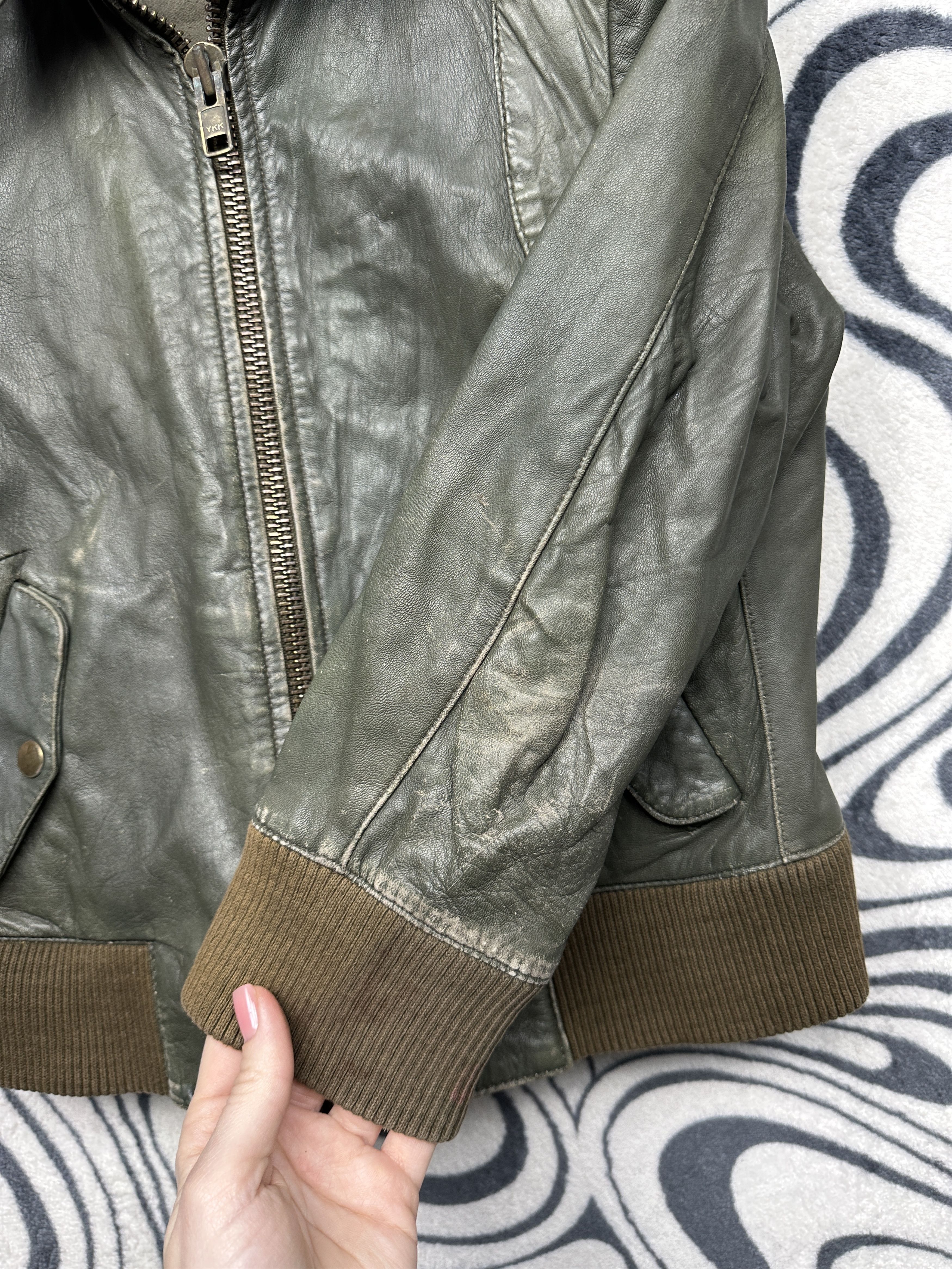 Allsaints Allsaints Vintage Womens Distressed Leather Jacket Size M / US 6-8 / IT 42-44 - 14 Thumbnail