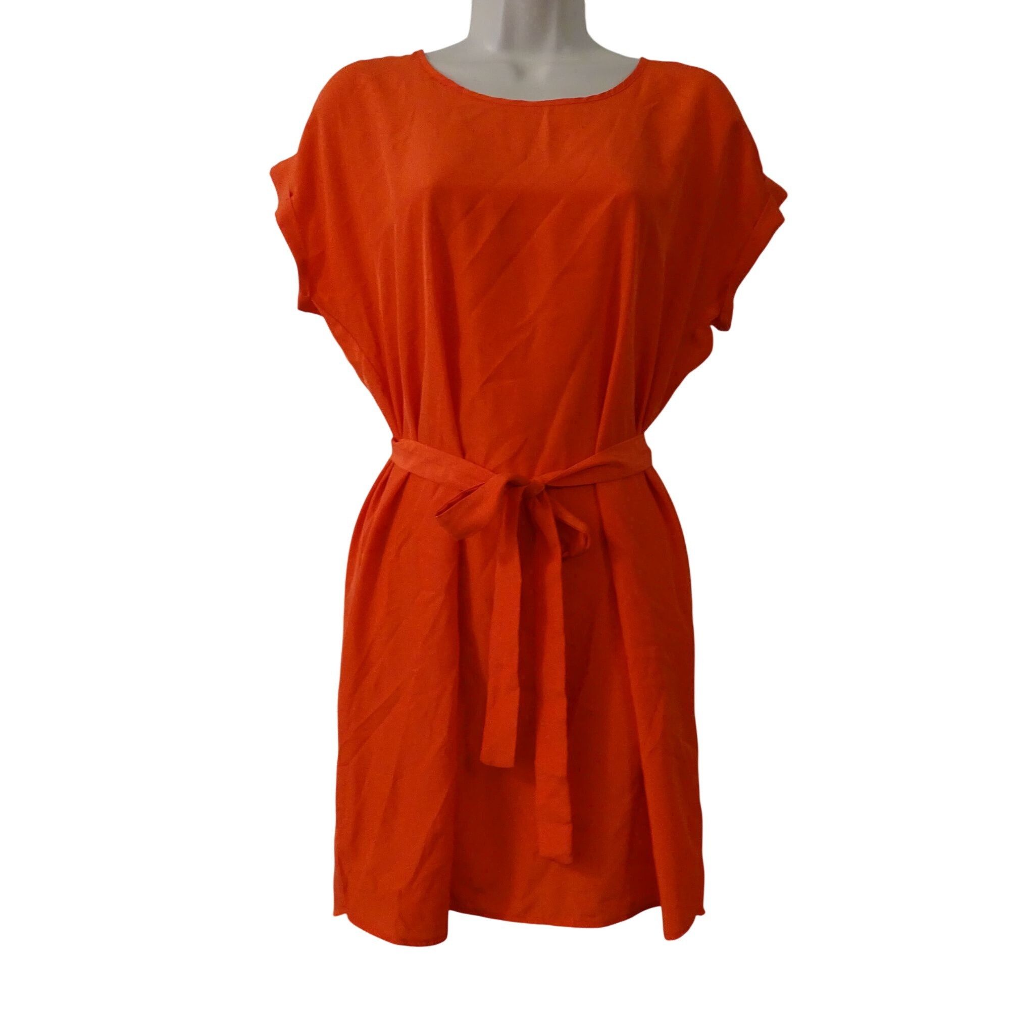Other Pink Rose Women Orange Belted Tunic Shift Dress Size S Size S / US 4 / IT 40 - 1 Thumbnail