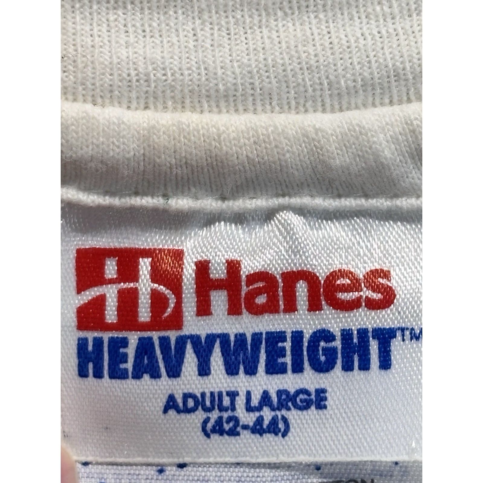 Hanes VINTAGE Hanes T-Shirt Atlanta Olympics 1996 All Over Flag Print Men’s Large Red White Blue Shirt Size US L / EU 52-54 / 3 - 3 Thumbnail