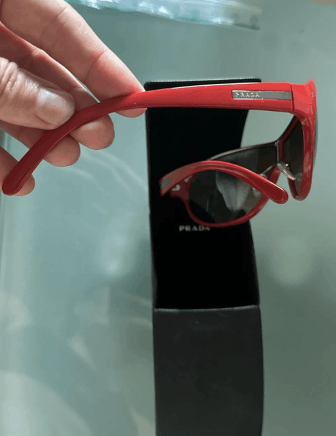 Prada Sunglasses Logo Luna Rossa Sport 90s Red Tab EX0244