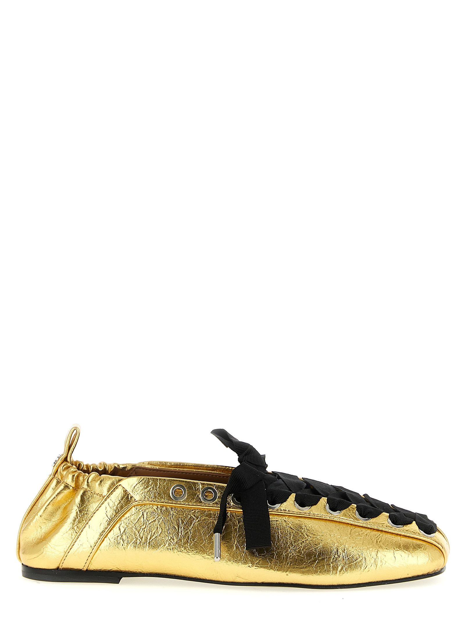 Ganni 'Lace-Up' Ballet Flats Size US 5 / IT 35 - 1 Thumbnail