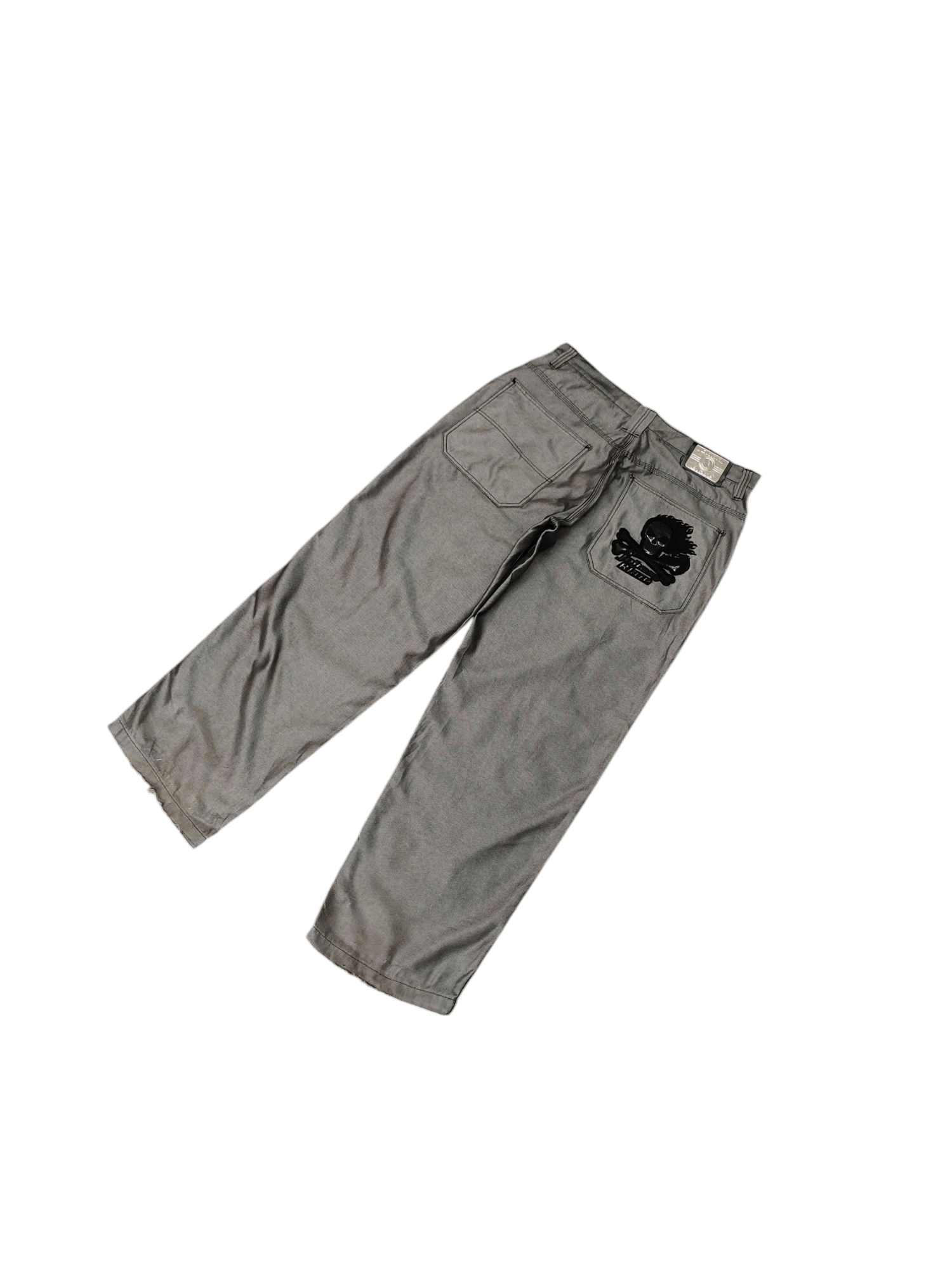 JNCO Vintage Y2k Johnny Blaze Skull Fire Embroidered Baggy Jeans Size US 38 / EU 54 - 2 Thumbnail