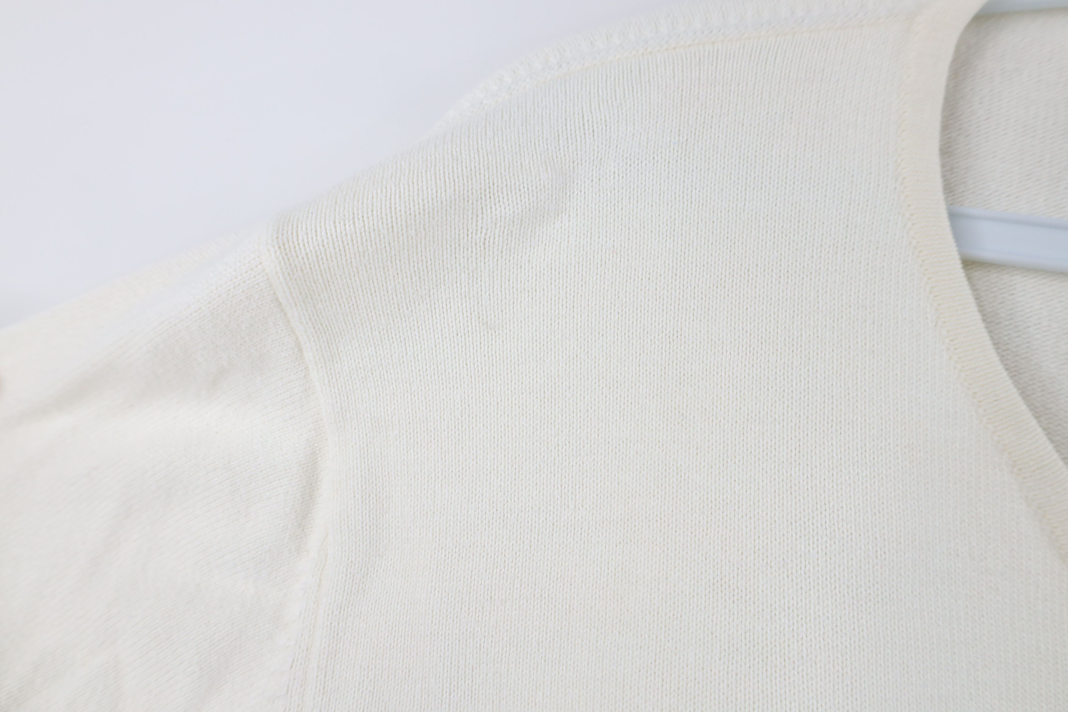Lands' End Vintage 90s Lands End Lightweight Ribbed Knit Sweater Cream Size XXL / US 16-18 / IT 52-54 - 5 Thumbnail