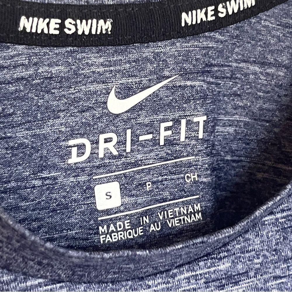 Nike Nike Men's Dri-FIT UPF 40+ Swim Tee (Small, Blue Grey Size US S / EU 44-46 / 1 - 4 Thumbnail