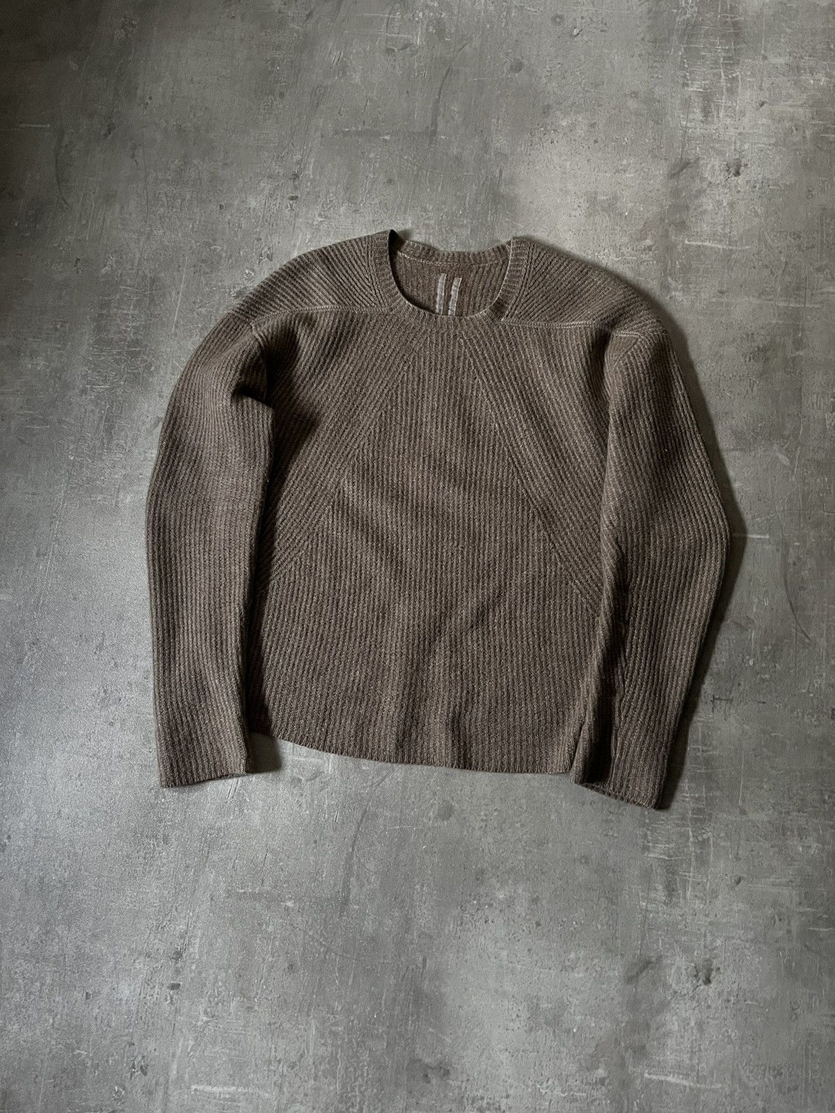 Rick Owens Rick Owens Mastodon FW16 wool cashmere brown sweater Size US L / EU 52-54 / 3 - 1 Thumbnail