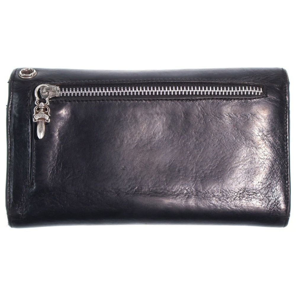 Chrome Hearts Chrome Hearts Wave Leather Wallet Black Size ONE SIZE - 2 Thumbnail