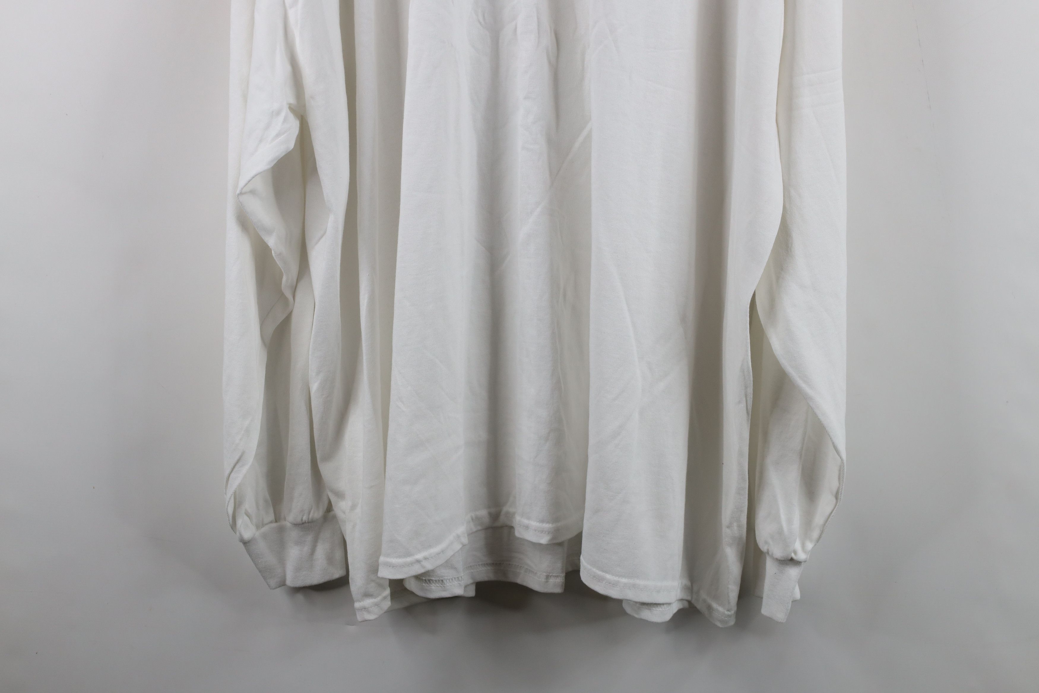 Vintage Vintage 90s Y2K Streetwear Cotton Long Sleeve T-Shirt White Size US XXL / EU 58 / 5 - 9 Thumbnail