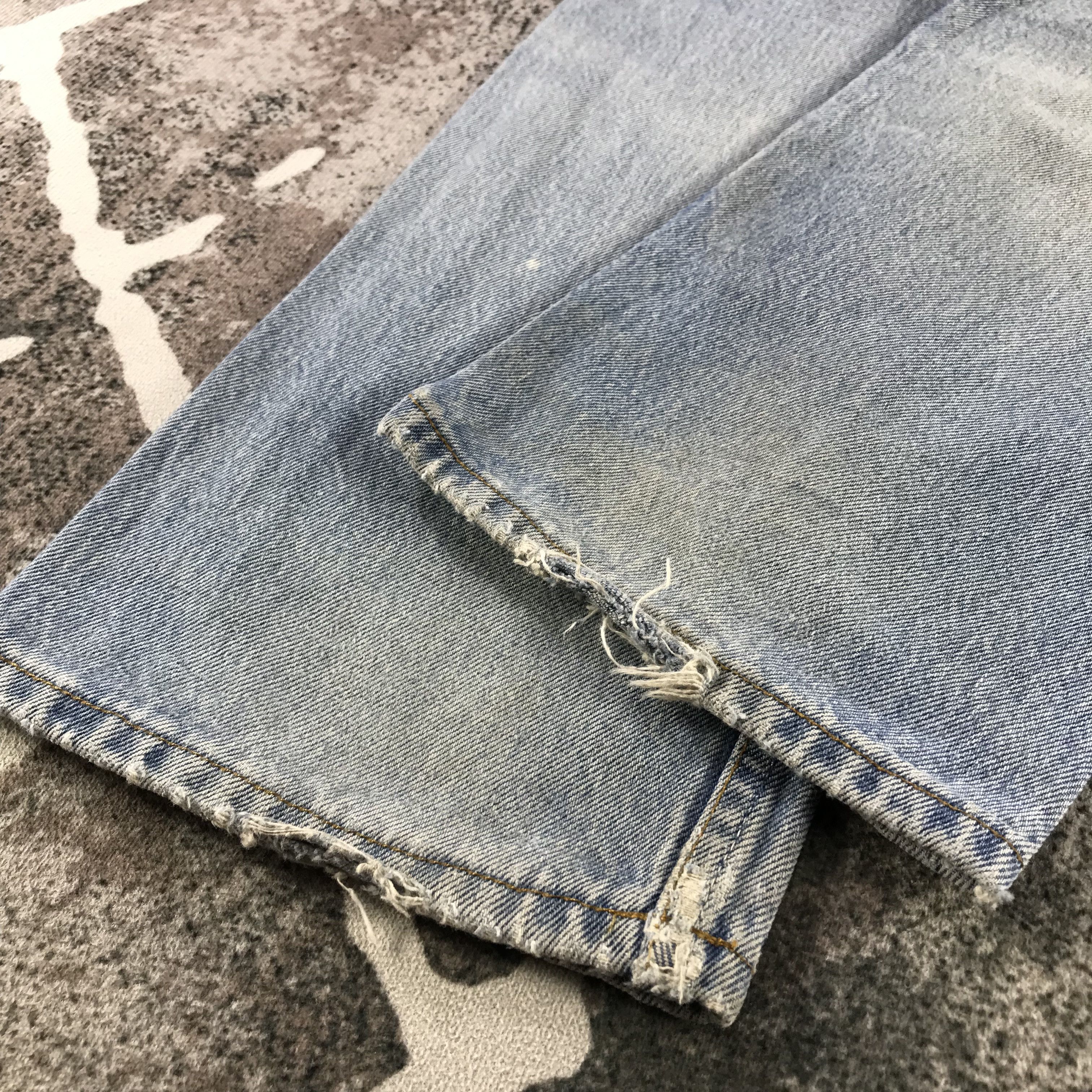 Levi's Vintage 90s Levis 501 Jeans Stone Wash Denim KJ3366 Size US 30 / EU 46 - 6 Thumbnail