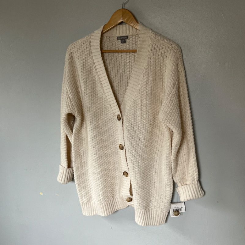 Other Falls Creek Cream Knit Cardigan Sweater L/XL Size XL / US 12-14 / IT 48-50 - 2 Thumbnail