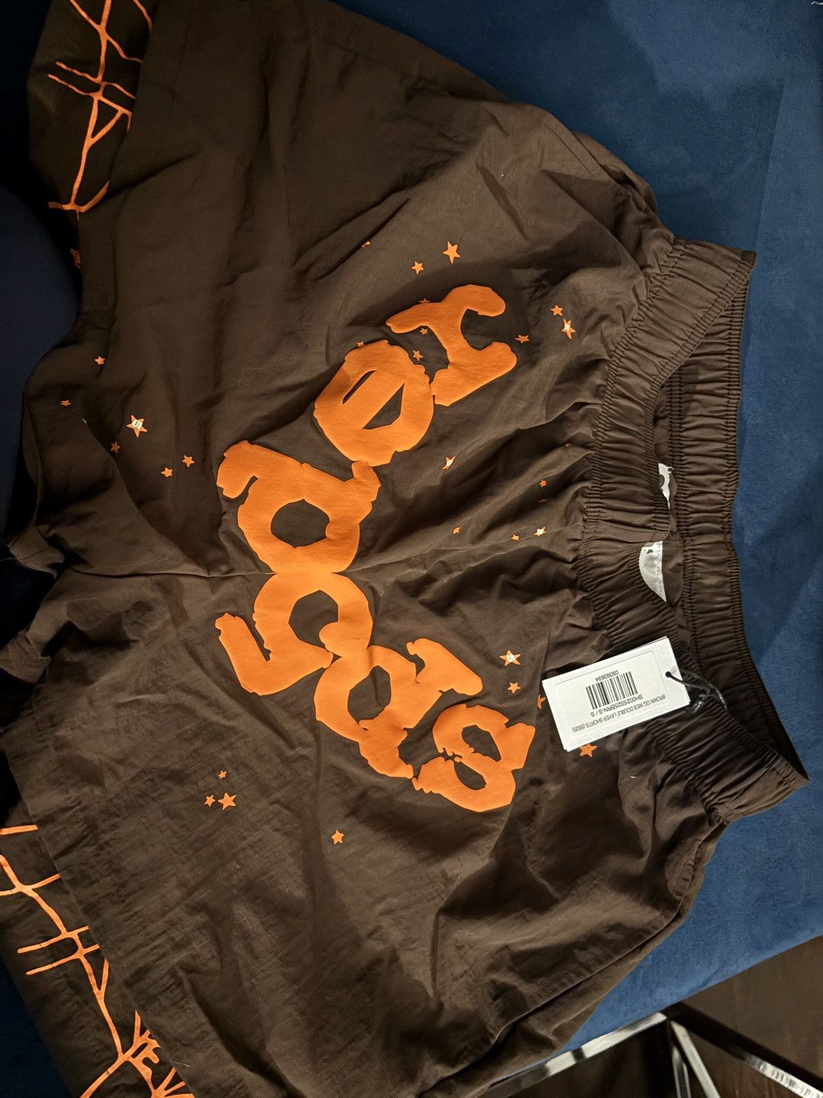 Sp5der Sp5der brown double layer shorts Size US 27 - 1 Thumbnail
