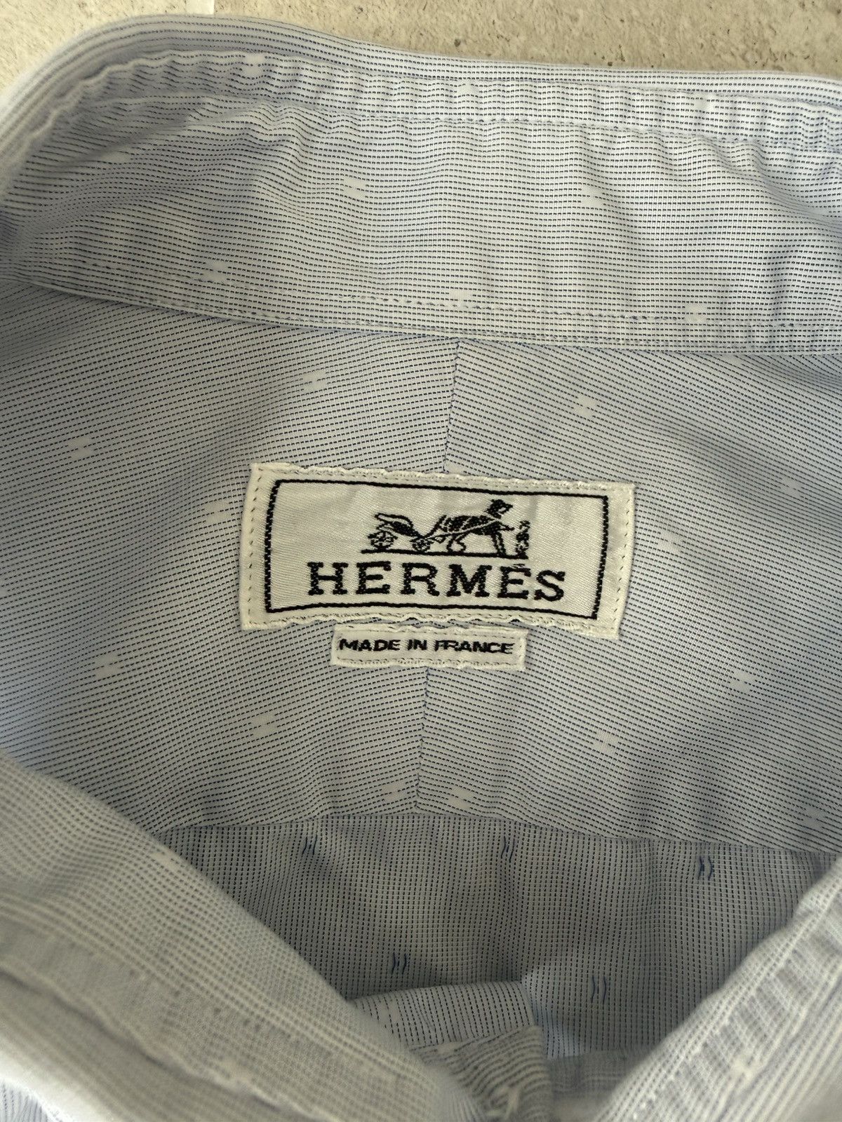Hermes Vintage Hermes Shirts Button Ups M Size US M / EU 48-50 / 2 - 3 Thumbnail