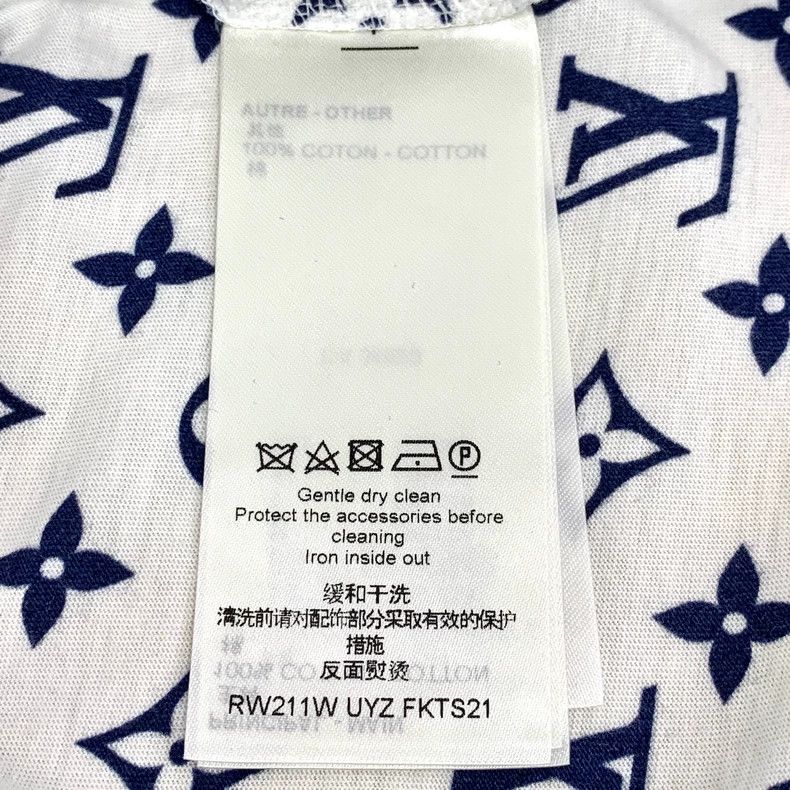 Louis Vuitton Louis Vuitton Cotton crewneck short-sleeved T-shirt with w Size S / US 4 / IT 40 - 6 Thumbnail