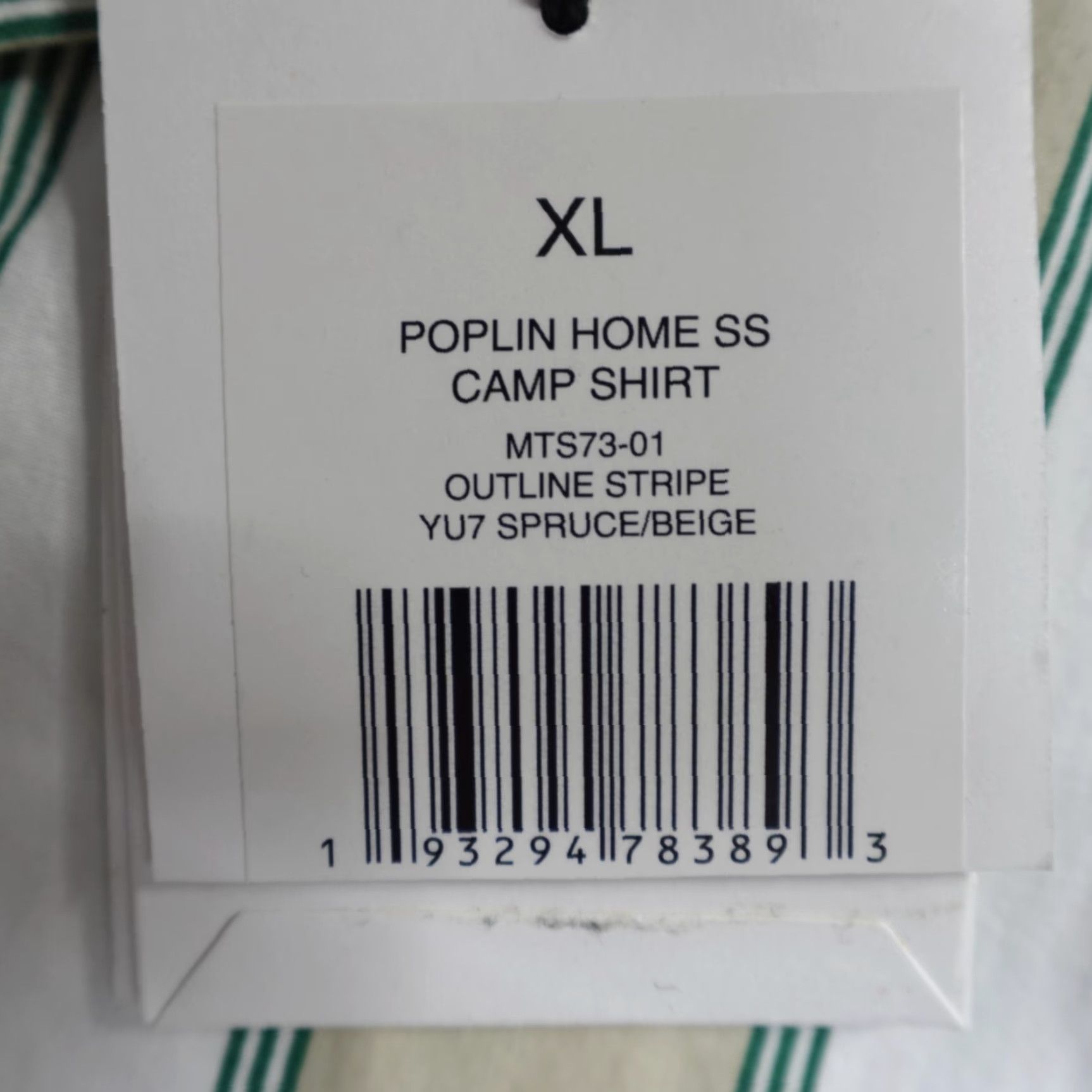 Onia Onia Camp Shirt XL White Beige Striped Short Sleeve Poplin NEW Shirt Men XL White Striped Poplin Button-Up Collared Casual Camp Shirt Size US XL / EU 56 / 4 - 2 Thumbnail
