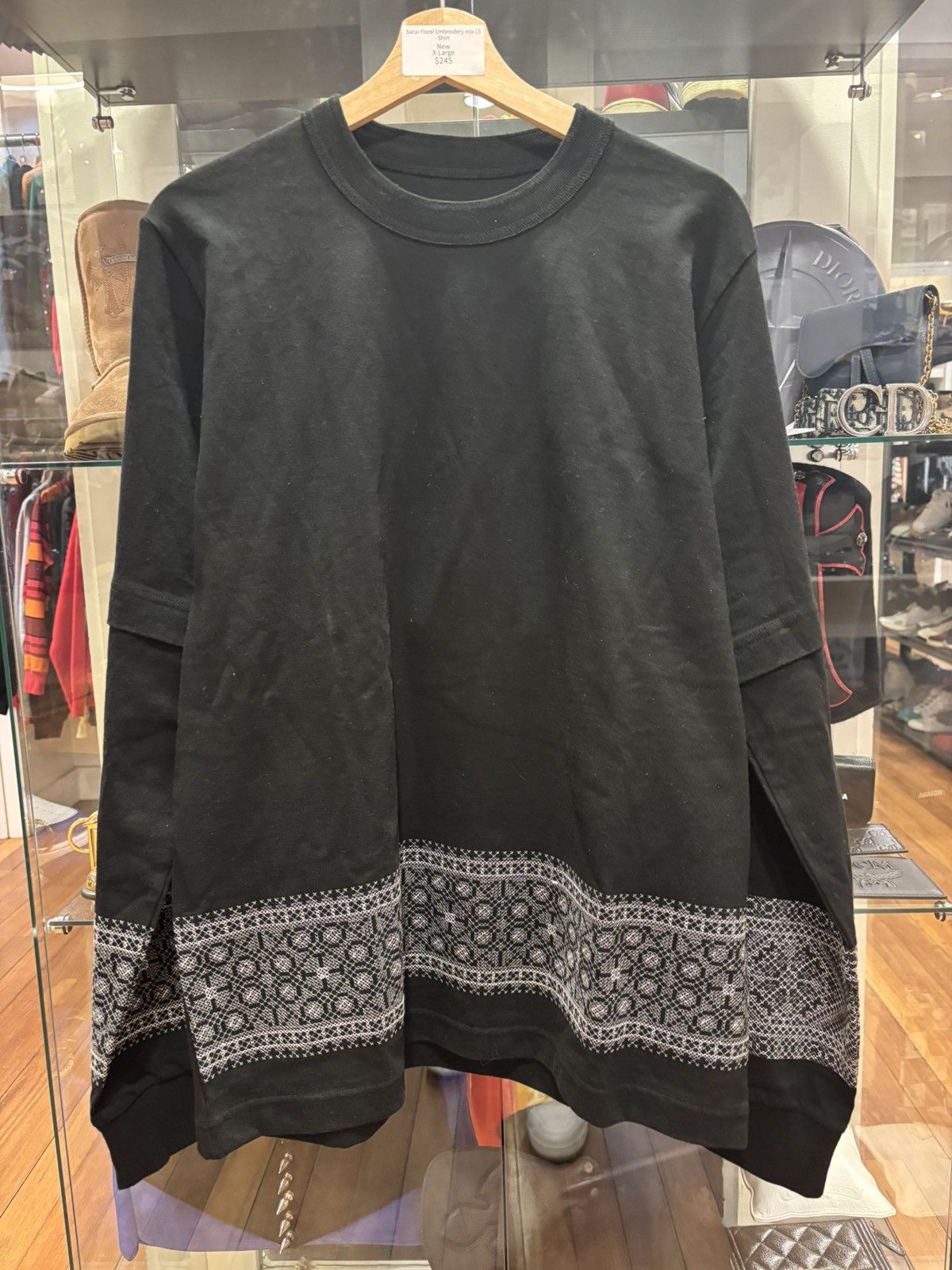 Sacai Sacai Floral Embroidery LS Size US XL / EU 56 / 4 - 1 Thumbnail