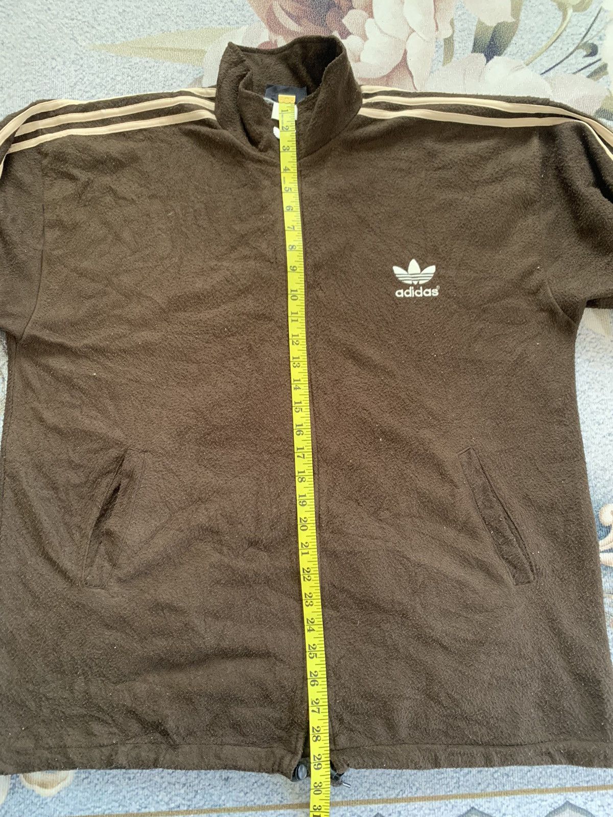 Adidas Adidas Big Logo Fleece Zipper Jacket Size US L / EU 52-54 / 3 - 13 Thumbnail