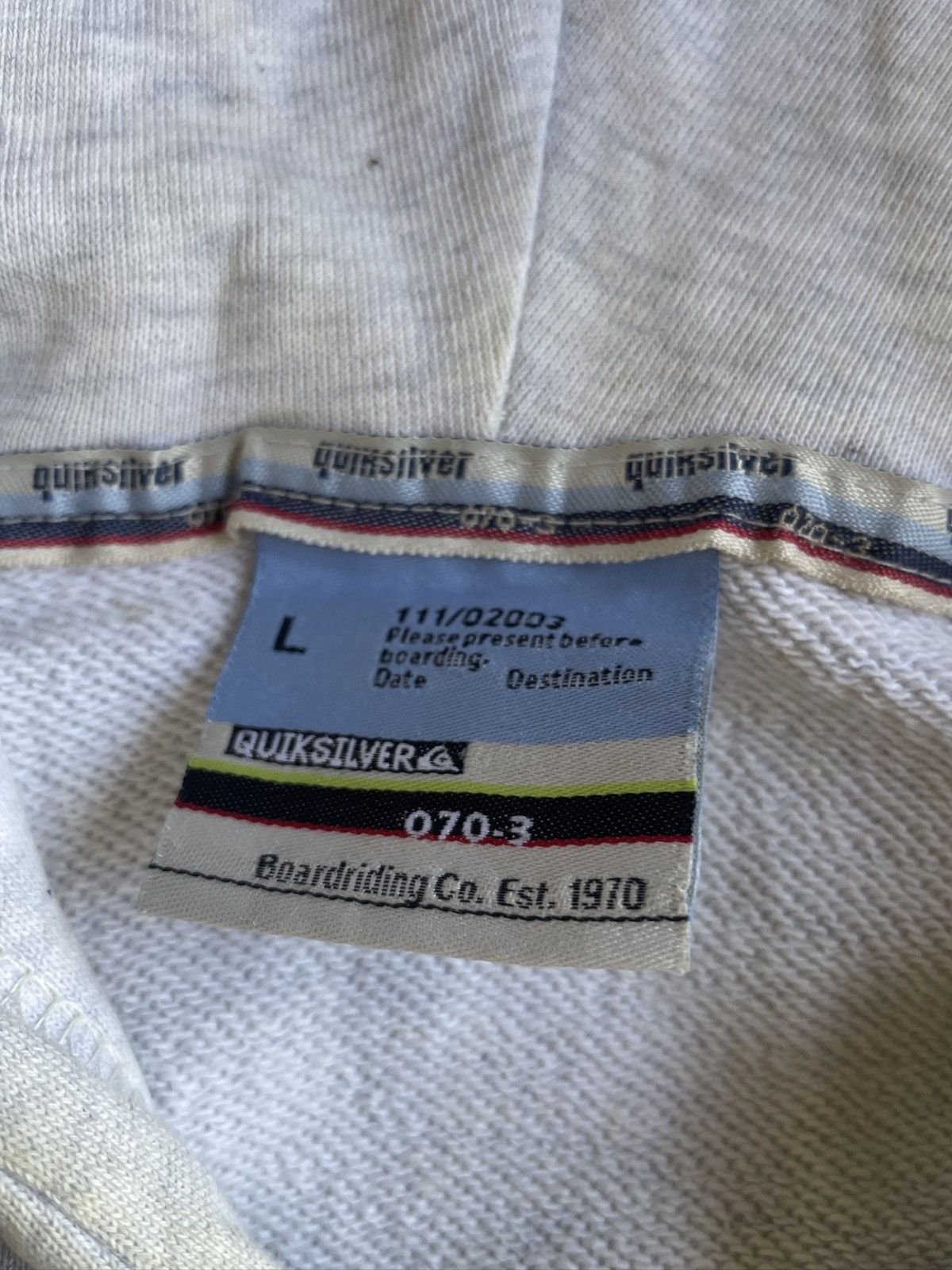 Quicksilver Vintage Quiksilver Zip Hoodie Logo Size US L / EU 52-54 / 3 - 9 Thumbnail