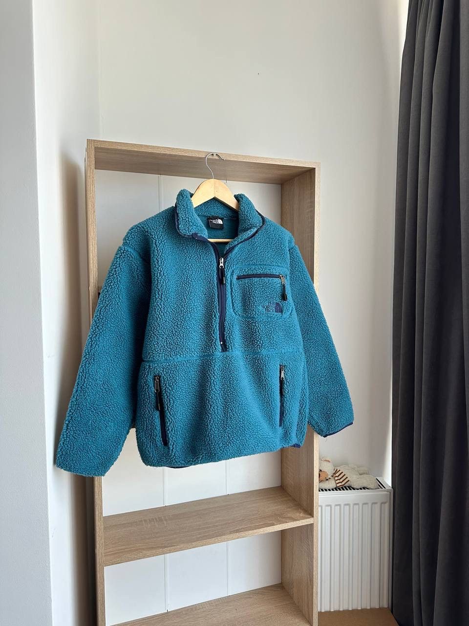 The North Face × Vintage Vintage The North Face Fleece Blue Big Logo Jacket Size US S / EU 44-46 / 1 - 2 Thumbnail