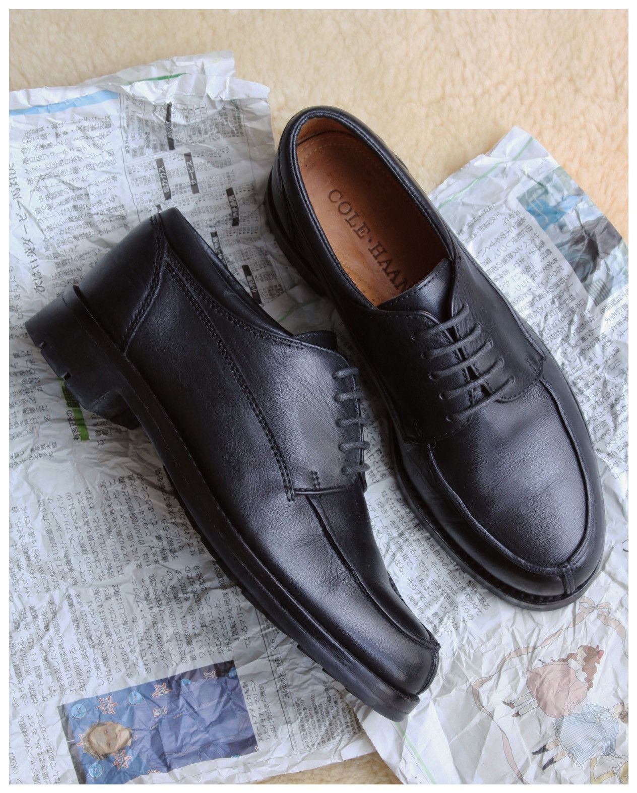 Cole Haan × Leather × Vintage 1998 COLE HAAN APRON TOE DERBY SHOES Size US 7 / EU 40 - 4 Thumbnail