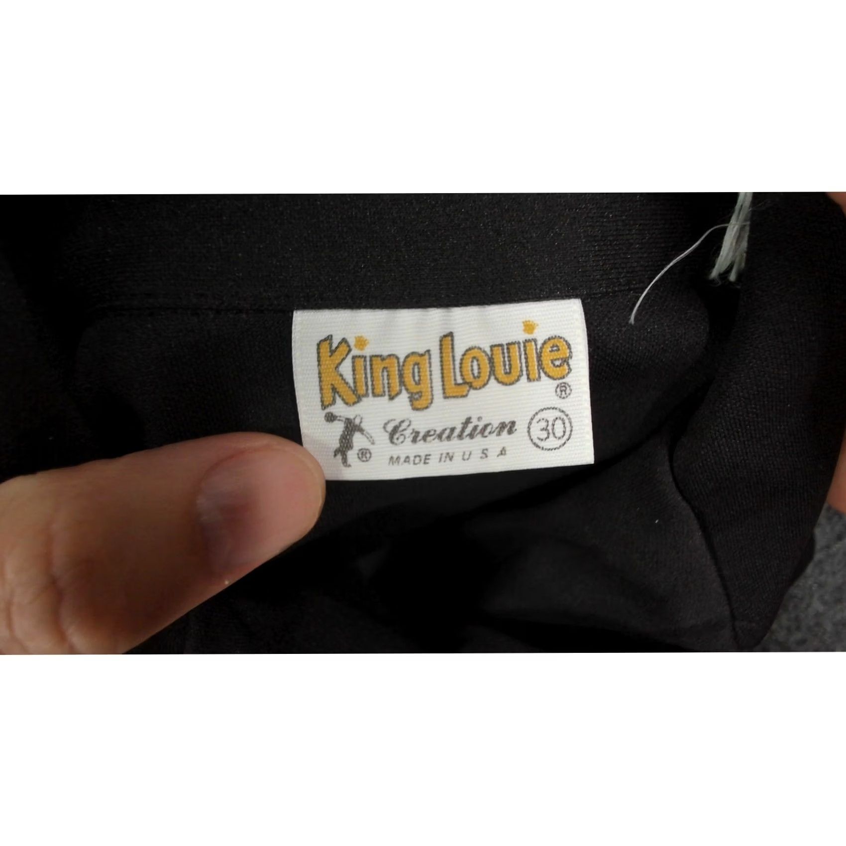 Vintage VINTAGE King Louie Polo Shirt Womens Medium Black Realty Bowling Sleeve Short Collared Pattern Striped 70s Size M / US 6-8 / IT 42-44 - 5 Thumbnail