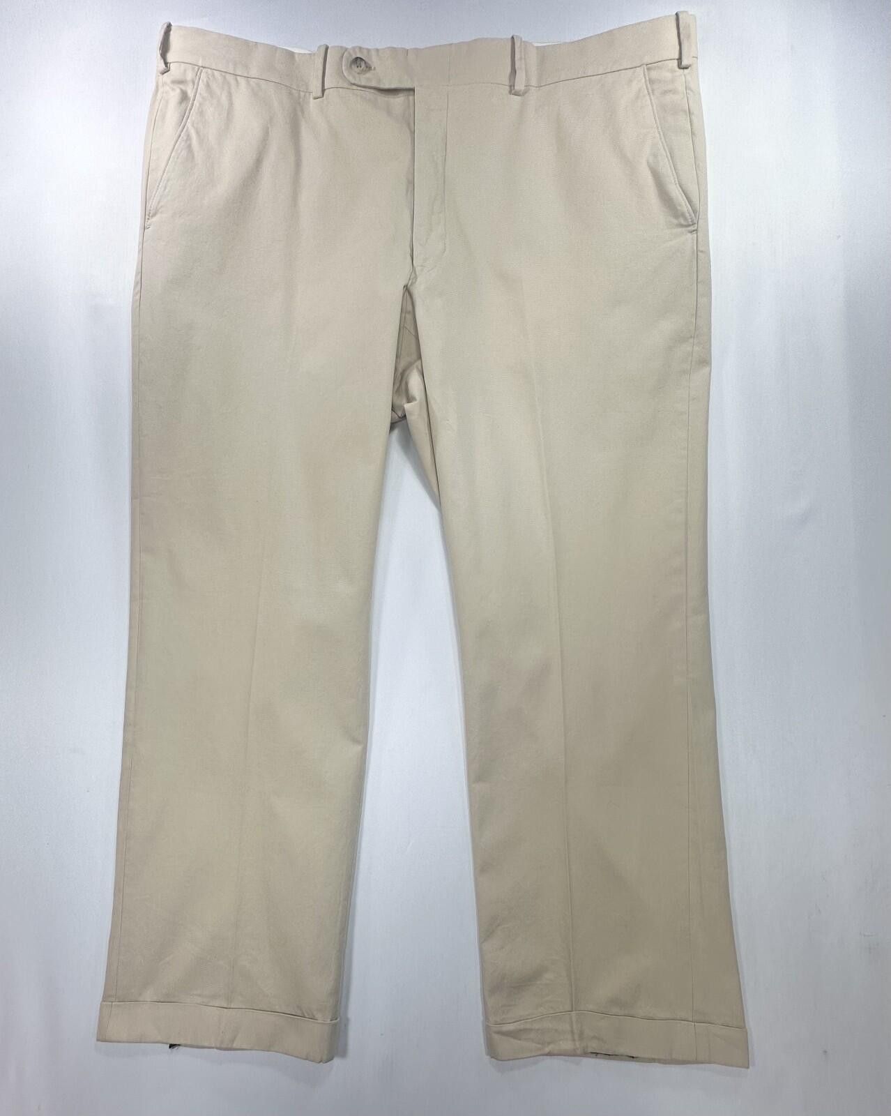 Tom James Tom James Royal Classic Tailored Dress Pants Beige Men 40/28 Size US 40 / EU 56 - 1 Thumbnail