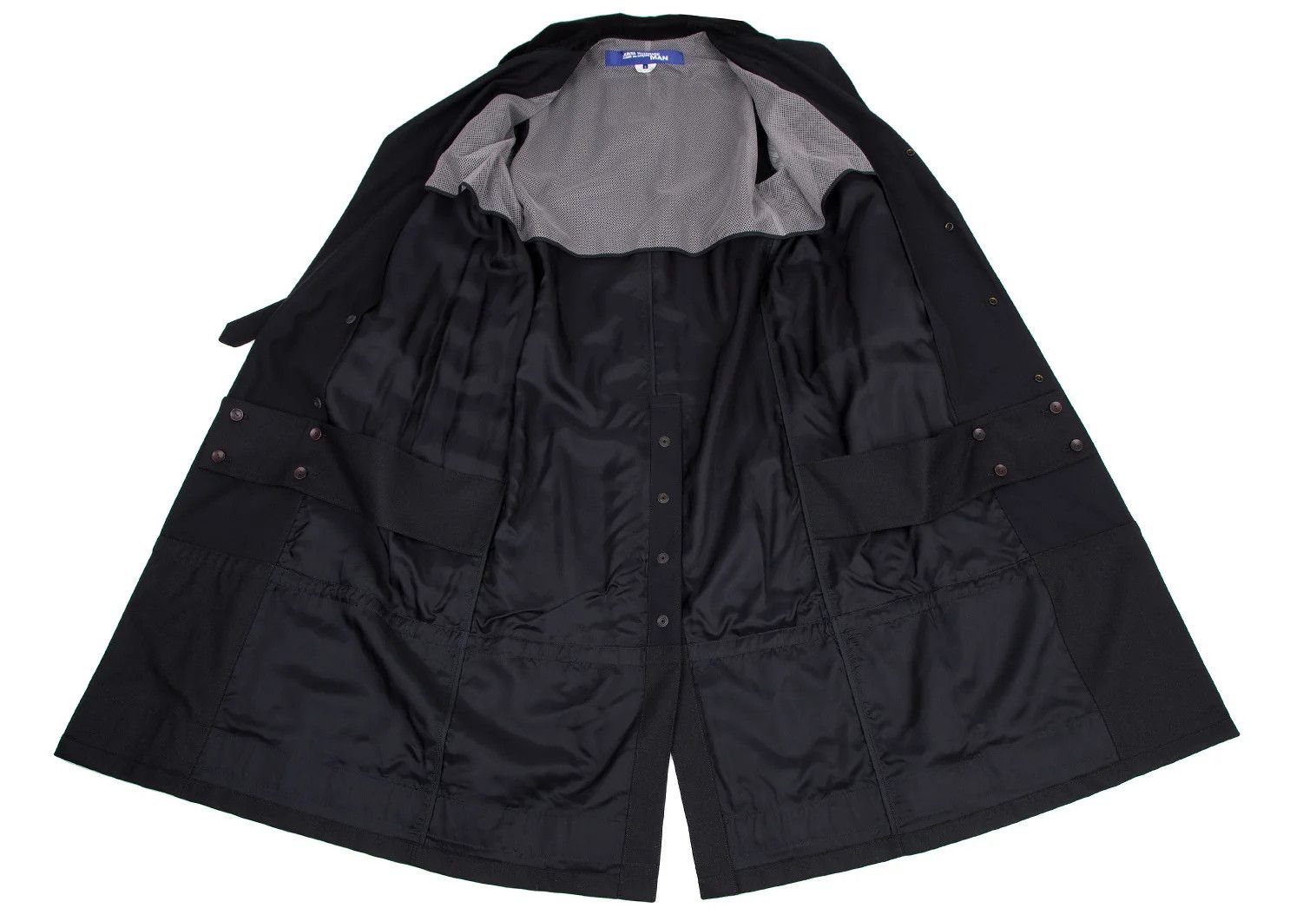 Junya Watanabe Reflective Decor Wool Coat in Navy Yellow, Size S Size US S / EU 44-46 / 1 - 13 Thumbnail