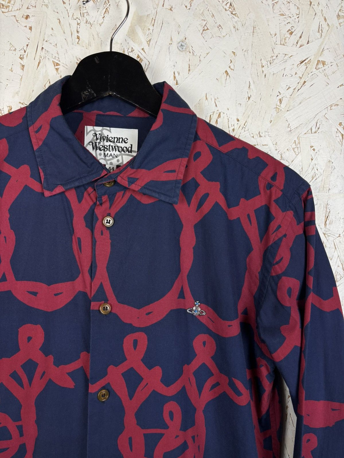 Vivienne Westwood Vivienne Westwood Man Orb Embroidery AOP Ornament Shirt 44 Size US S / EU 44-46 / 1 - 2 Thumbnail