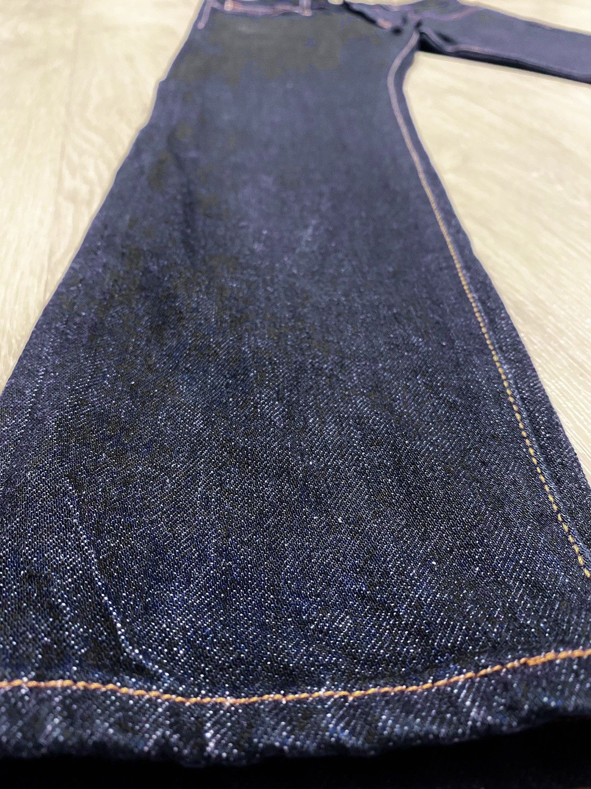 H&M H&M Navy Selvedge Selvage Slim Regular Waist Denim Jeans Size US 29 - 17 Thumbnail