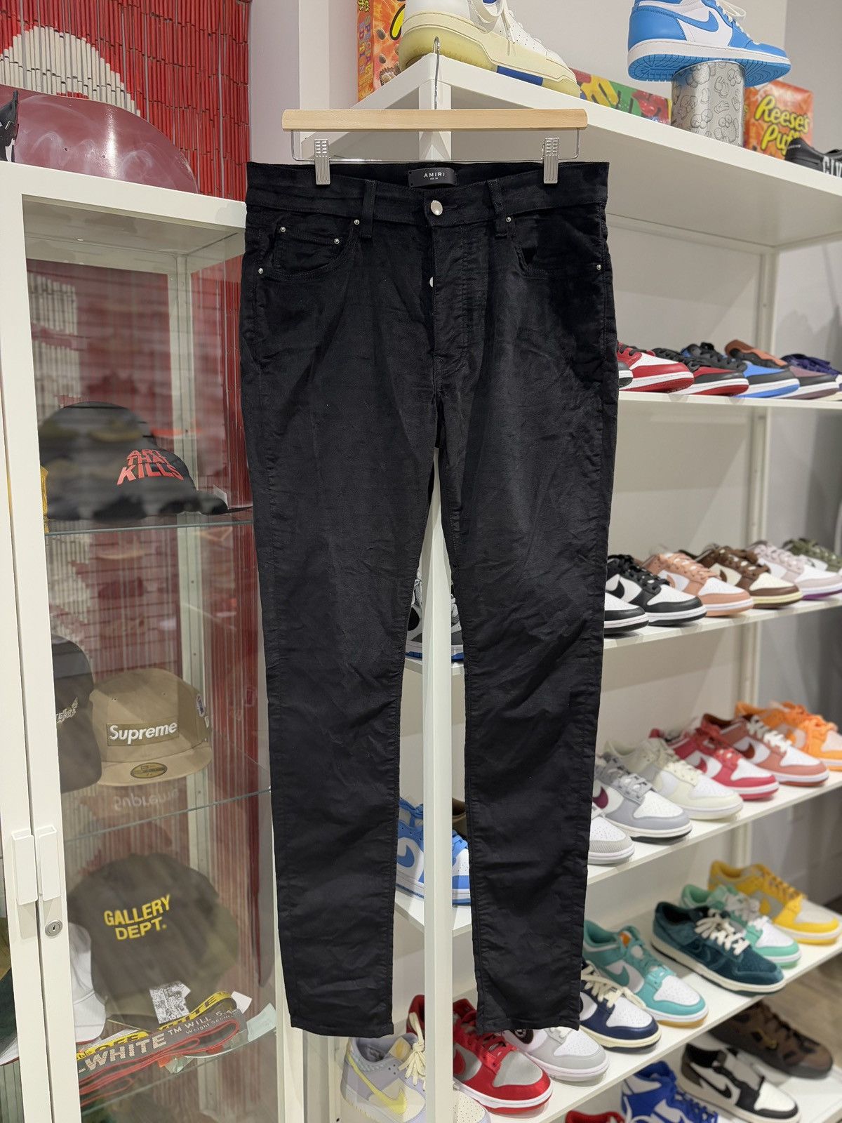 Amiri Suede Pants Black Size: 34