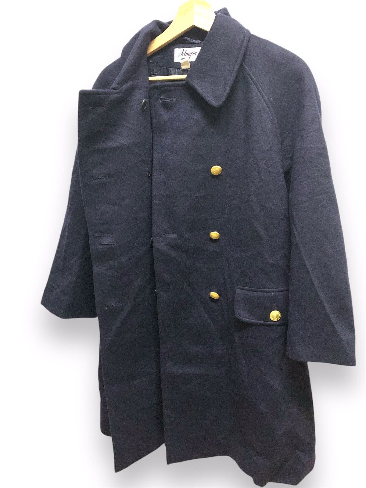 Vintage ADMYSA Double Breasted Pure Cashmere Long Coat Size US L / EU 52-54 / 3 - 11 Thumbnail