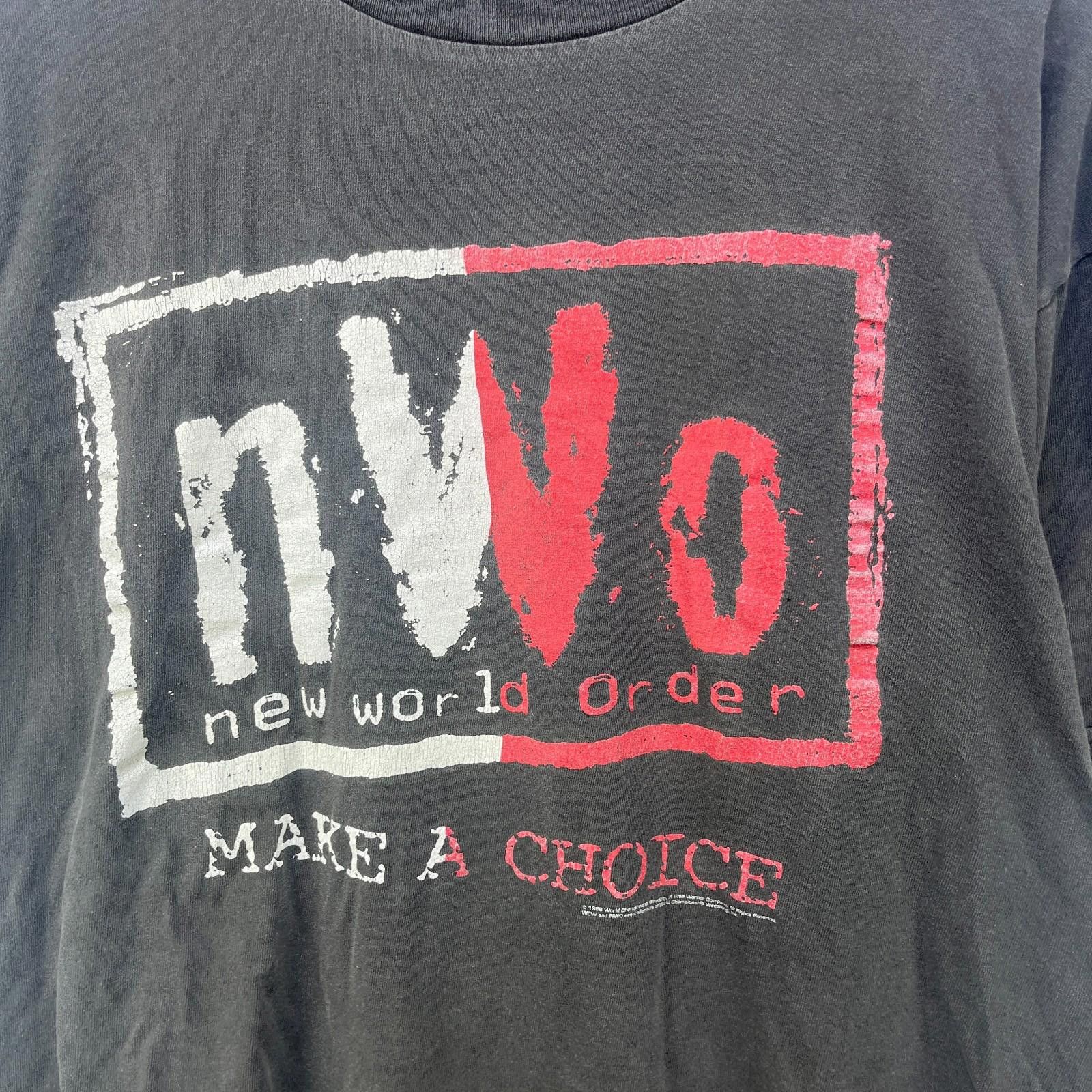 Other Vintage 90s NWO New World Order WWE Wrestling T Shirt XL Size ONE SIZE - 2 Thumbnail