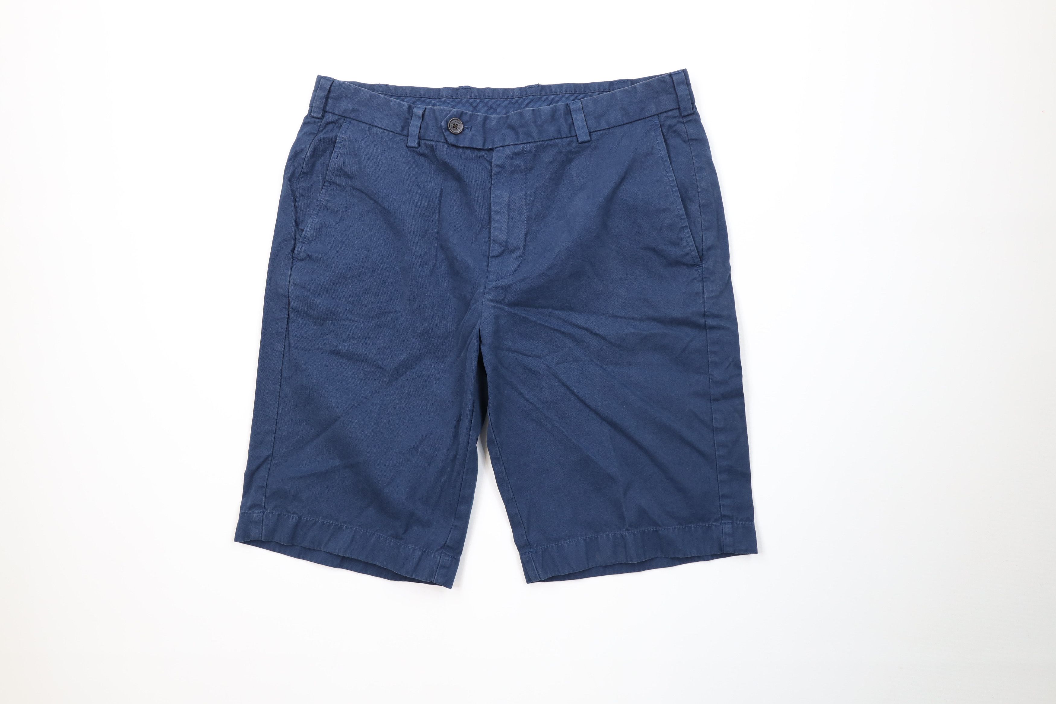 Brooks Brothers Brooks Brothers Spell Out Golf Chino Shorts Navy Blue Cotton Size US 34 / EU 50 - 1 Thumbnail