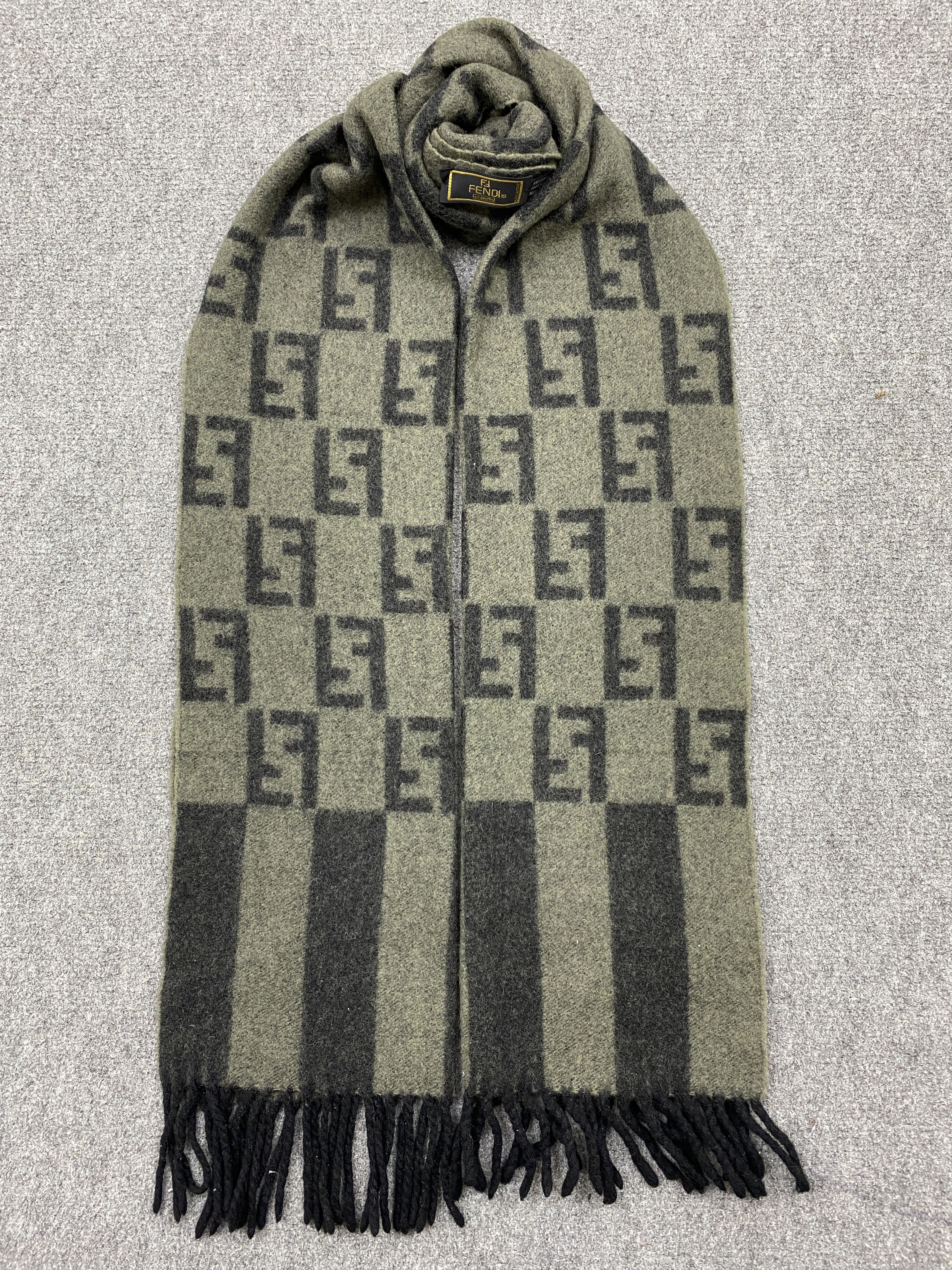 Fendi Vintage Fendi Monogram Scarf/Muffler -SC0103 Size ONE SIZE - 9 Thumbnail