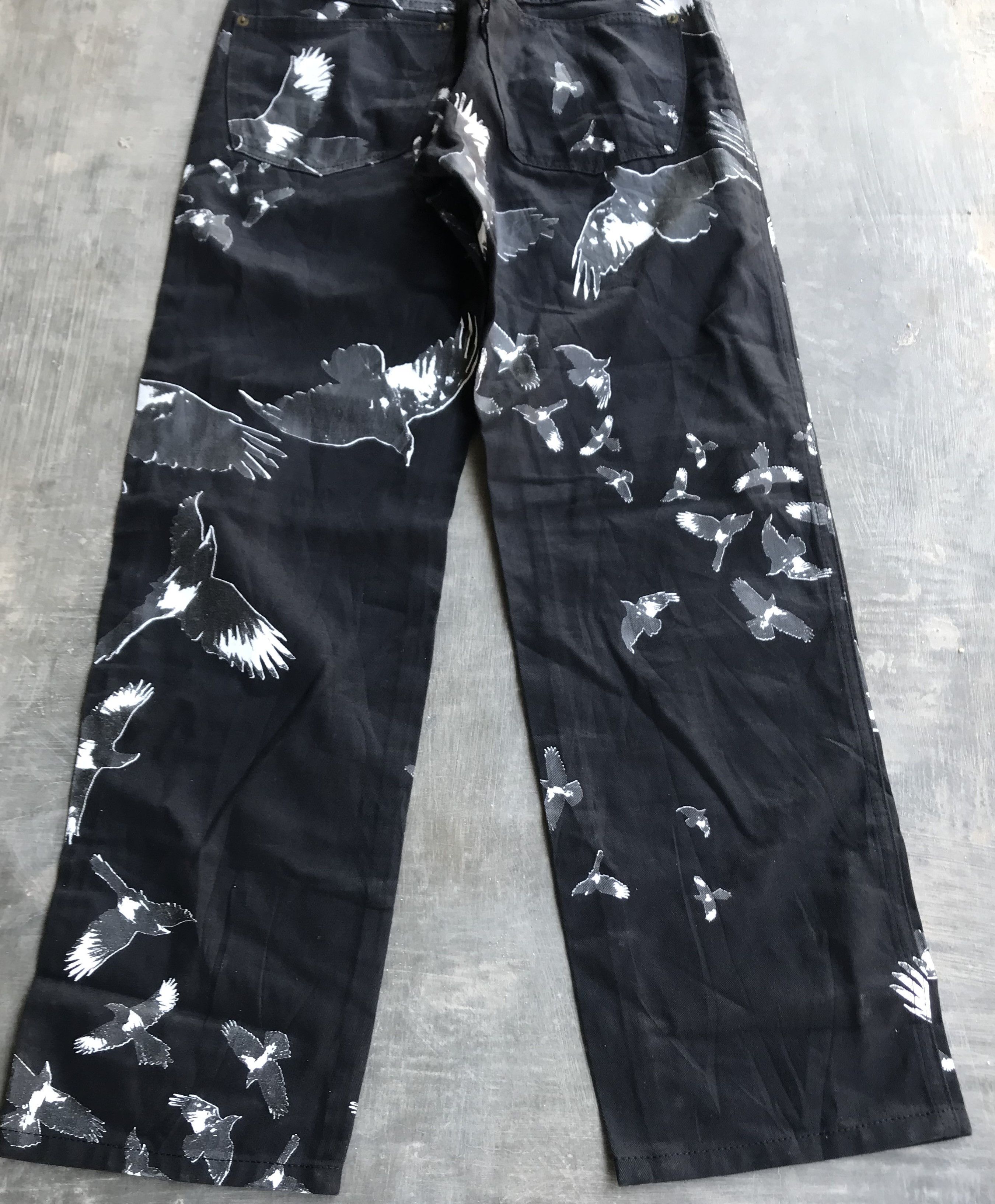 Dexter Wong 90s Dexter Wong All-Over Flying Birds Print Size US 28 / EU 44 - 4 Thumbnail
