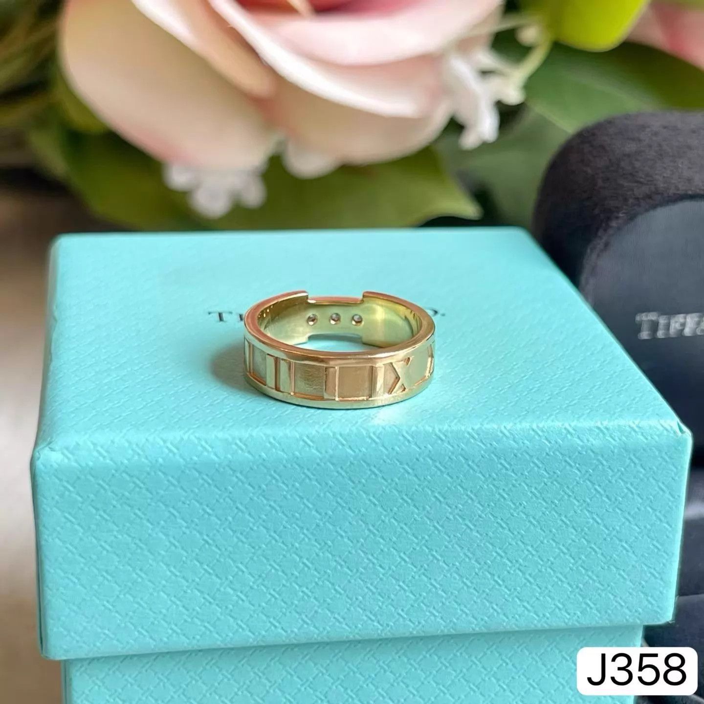 Tiffany & Co. Tiffany Roman III Diamond Rose Gold Ring Size 50 Size ONE SIZE - 1 Thumbnail