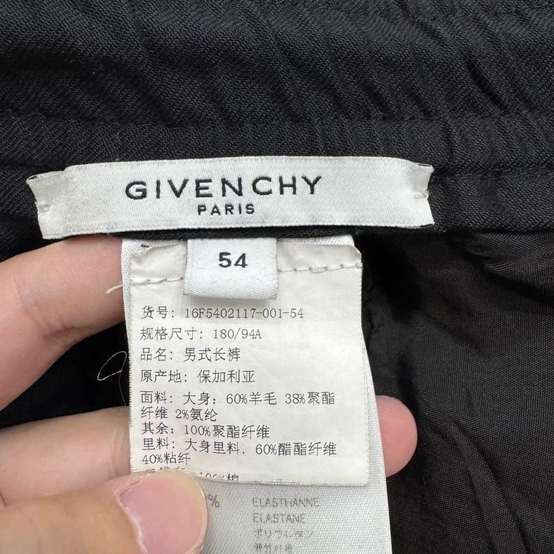 Givenchy Givenchy Black Wool Blend Casual Pants Size US 38 / EU 54 - 2 Thumbnail